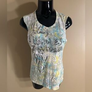 Gorgeous Harley Davidson Open Back Tank Top